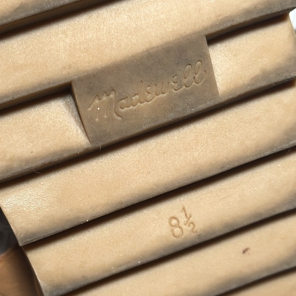 Madewell Addie Sandal Desert Camel Tan size 8 1/2 leather sandals - Picture 11 of 16